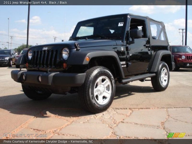 Black / Black 2011 Jeep Wrangler Sport 4x4
