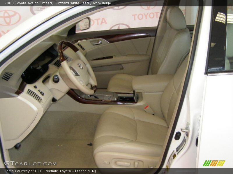 Blizzard White Pearl / Ivory Beige 2008 Toyota Avalon Limited