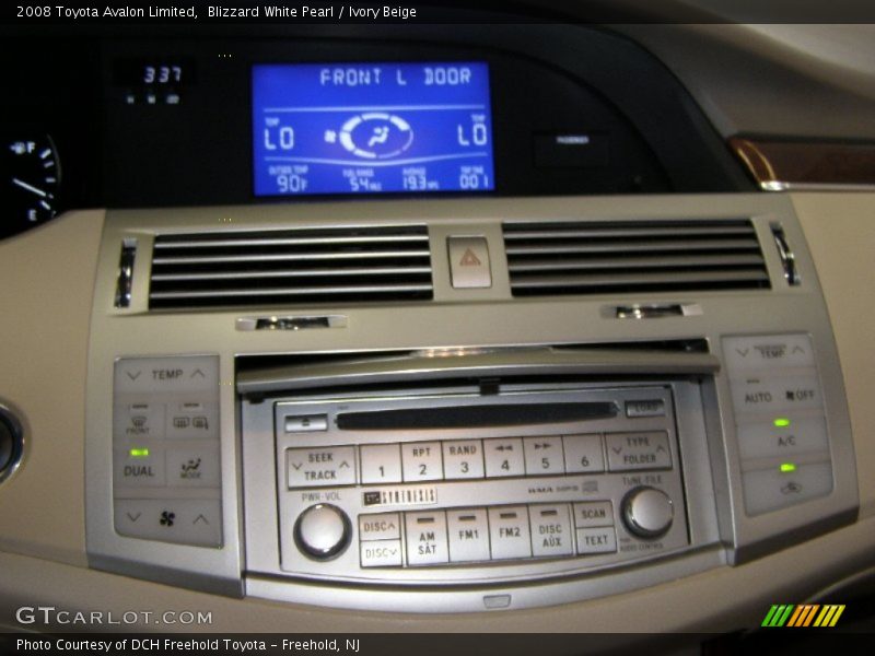 Blizzard White Pearl / Ivory Beige 2008 Toyota Avalon Limited
