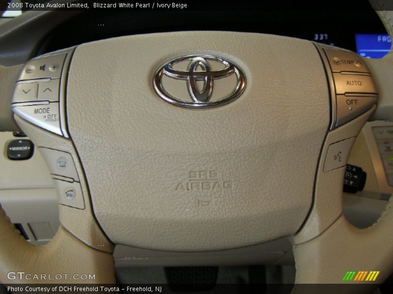 Blizzard White Pearl / Ivory Beige 2008 Toyota Avalon Limited