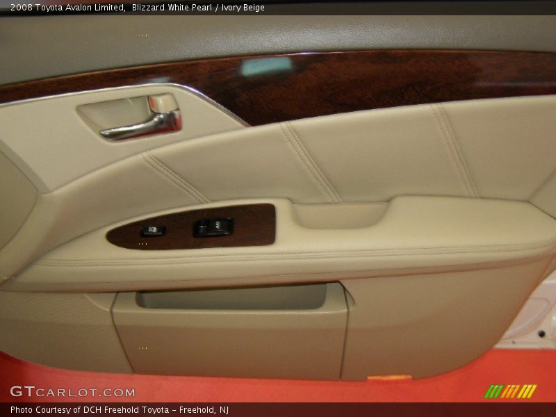 Blizzard White Pearl / Ivory Beige 2008 Toyota Avalon Limited