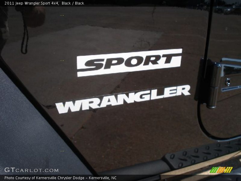 Black / Black 2011 Jeep Wrangler Sport 4x4