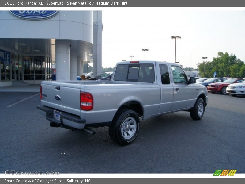 Silver Metallic / Medium Dark Flint 2011 Ford Ranger XLT SuperCab