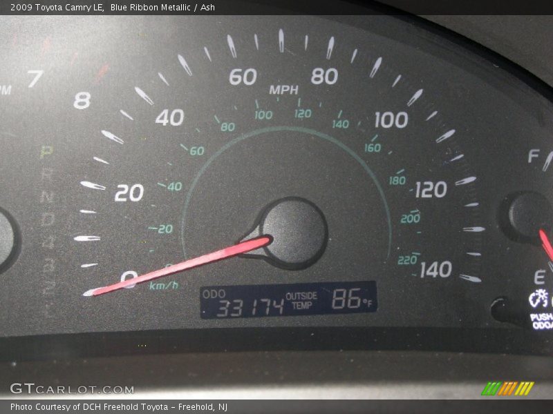 Blue Ribbon Metallic / Ash 2009 Toyota Camry LE