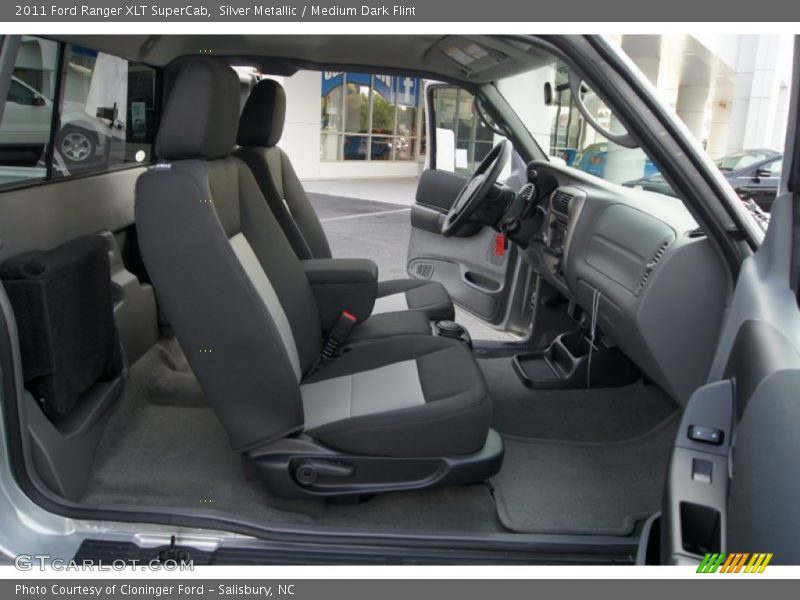 Silver Metallic / Medium Dark Flint 2011 Ford Ranger XLT SuperCab