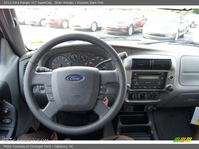 Silver Metallic / Medium Dark Flint 2011 Ford Ranger XLT SuperCab
