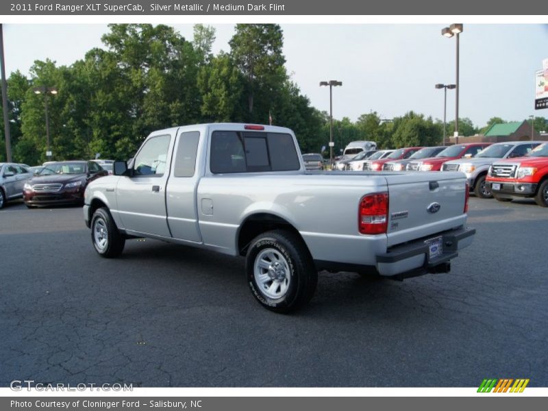 Silver Metallic / Medium Dark Flint 2011 Ford Ranger XLT SuperCab