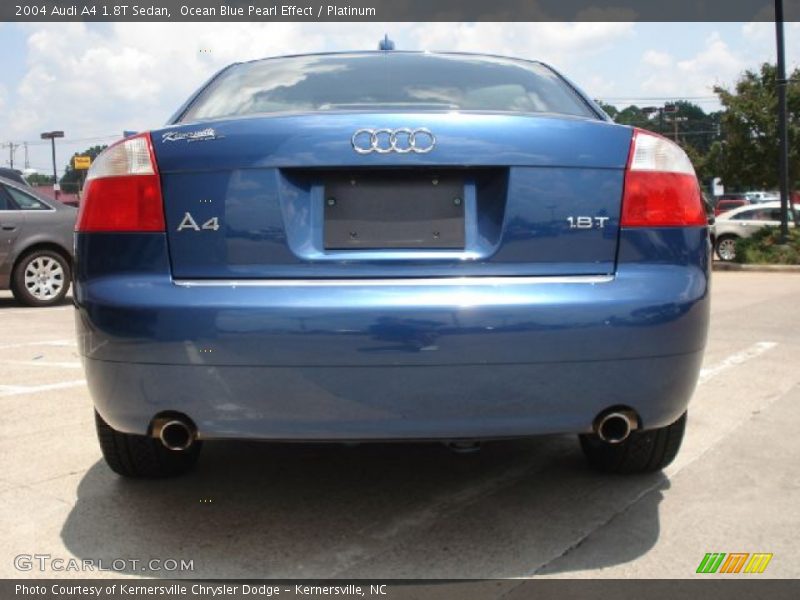 Ocean Blue Pearl Effect / Platinum 2004 Audi A4 1.8T Sedan
