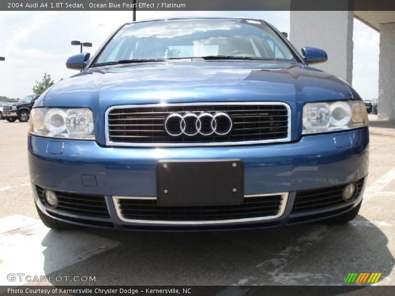 Ocean Blue Pearl Effect / Platinum 2004 Audi A4 1.8T Sedan