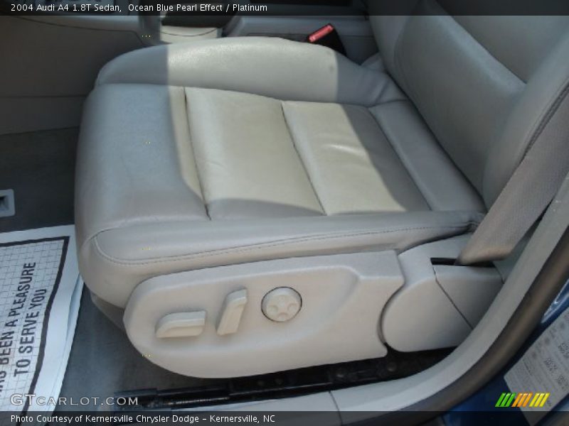 Ocean Blue Pearl Effect / Platinum 2004 Audi A4 1.8T Sedan