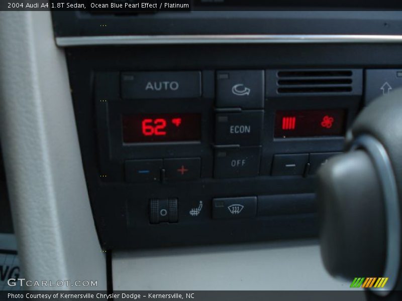 Ocean Blue Pearl Effect / Platinum 2004 Audi A4 1.8T Sedan