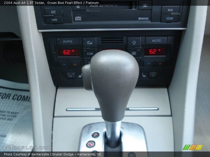 Ocean Blue Pearl Effect / Platinum 2004 Audi A4 1.8T Sedan