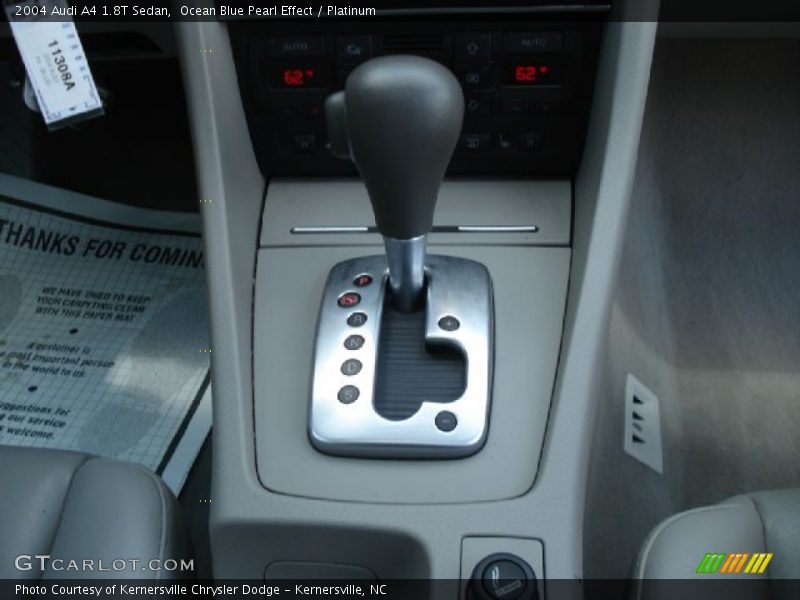 Ocean Blue Pearl Effect / Platinum 2004 Audi A4 1.8T Sedan
