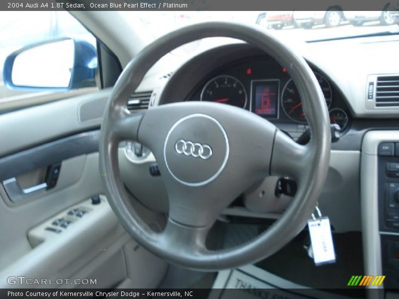Ocean Blue Pearl Effect / Platinum 2004 Audi A4 1.8T Sedan