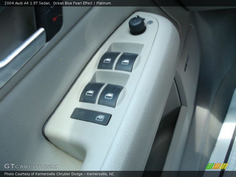 Ocean Blue Pearl Effect / Platinum 2004 Audi A4 1.8T Sedan