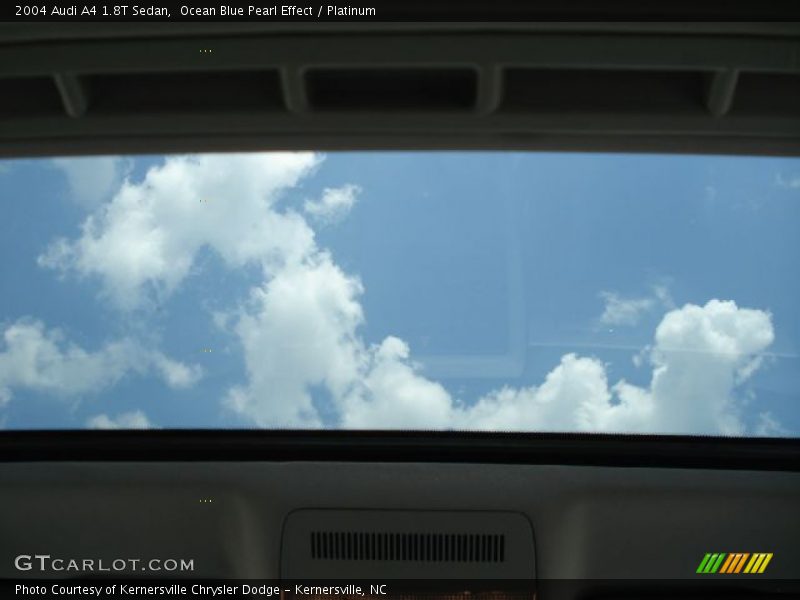Ocean Blue Pearl Effect / Platinum 2004 Audi A4 1.8T Sedan