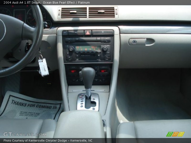 Ocean Blue Pearl Effect / Platinum 2004 Audi A4 1.8T Sedan
