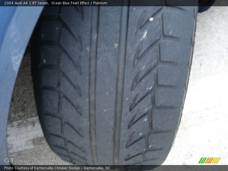 Ocean Blue Pearl Effect / Platinum 2004 Audi A4 1.8T Sedan
