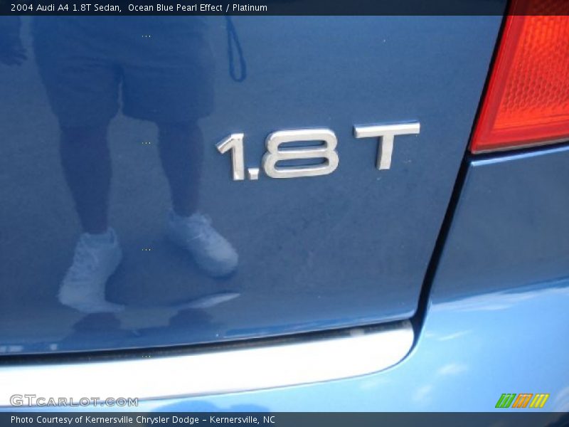 Ocean Blue Pearl Effect / Platinum 2004 Audi A4 1.8T Sedan
