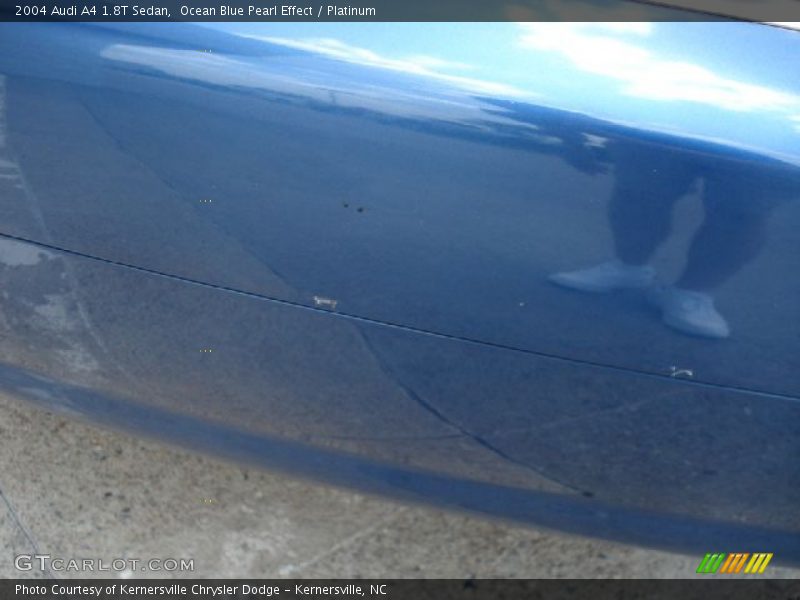 Ocean Blue Pearl Effect / Platinum 2004 Audi A4 1.8T Sedan