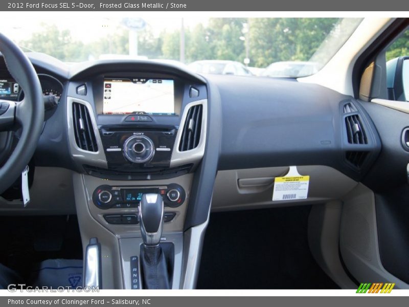 Frosted Glass Metallic / Stone 2012 Ford Focus SEL 5-Door
