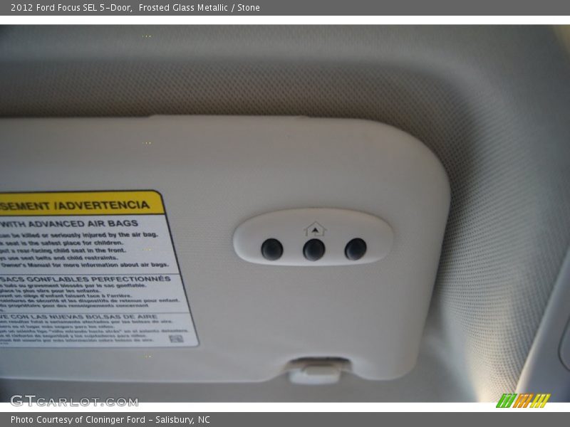 Frosted Glass Metallic / Stone 2012 Ford Focus SEL 5-Door