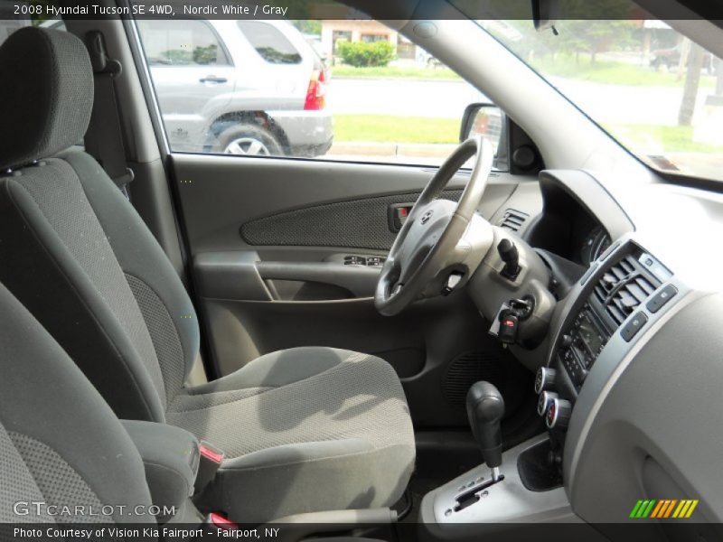 Nordic White / Gray 2008 Hyundai Tucson SE 4WD