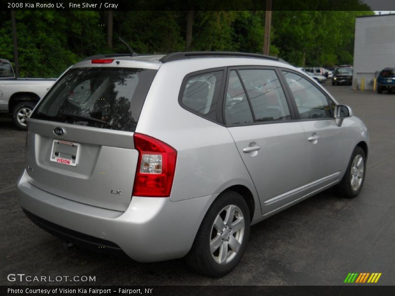 Fine Silver / Gray 2008 Kia Rondo LX