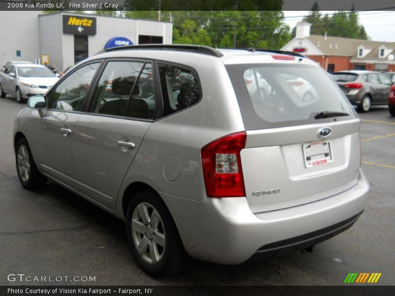 Fine Silver / Gray 2008 Kia Rondo LX