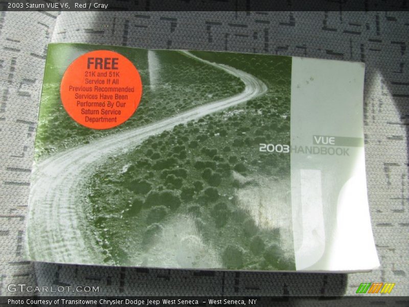 Red / Gray 2003 Saturn VUE V6