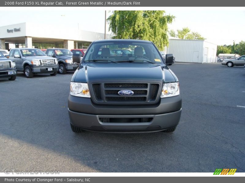 Forest Green Metallic / Medium/Dark Flint 2008 Ford F150 XL Regular Cab