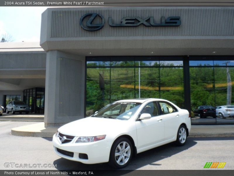 Premium White Pearl / Parchment 2004 Acura TSX Sedan
