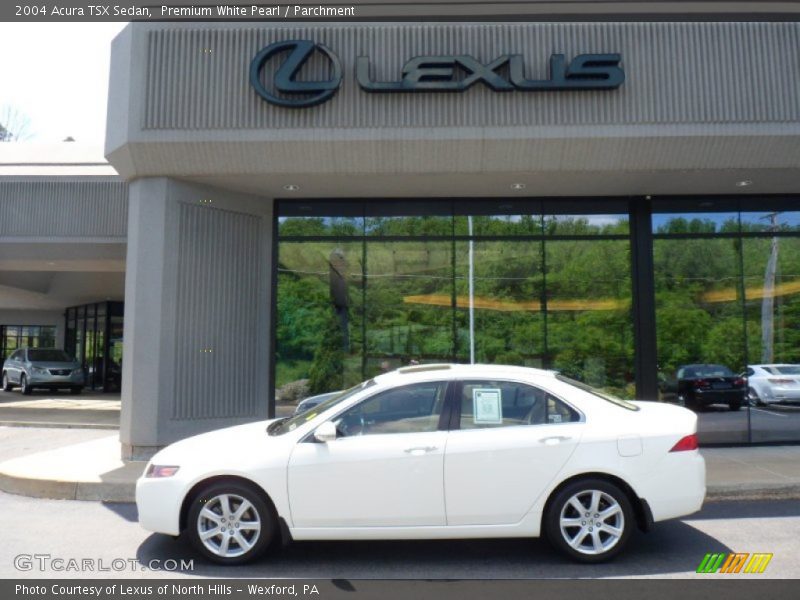 Premium White Pearl / Parchment 2004 Acura TSX Sedan