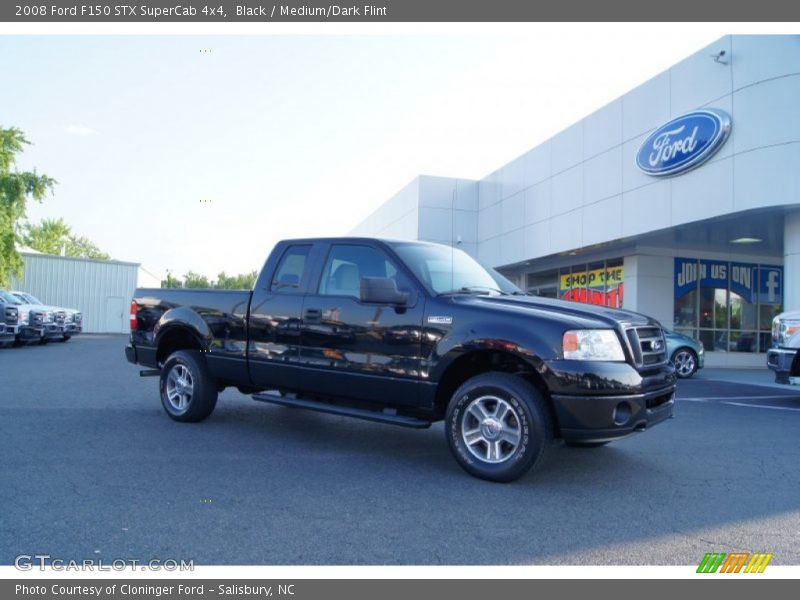 Black / Medium/Dark Flint 2008 Ford F150 STX SuperCab 4x4