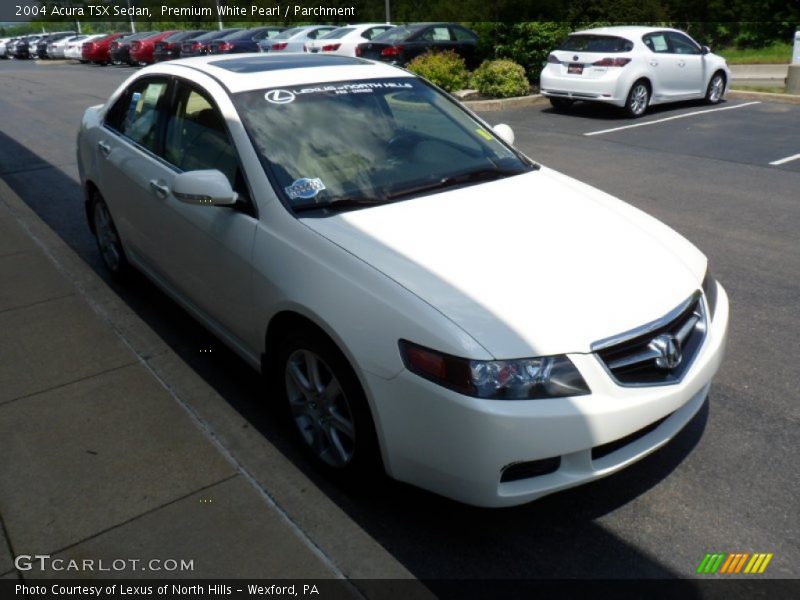 Premium White Pearl / Parchment 2004 Acura TSX Sedan