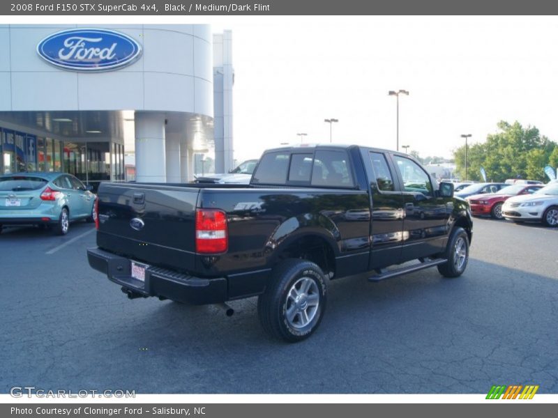 Black / Medium/Dark Flint 2008 Ford F150 STX SuperCab 4x4