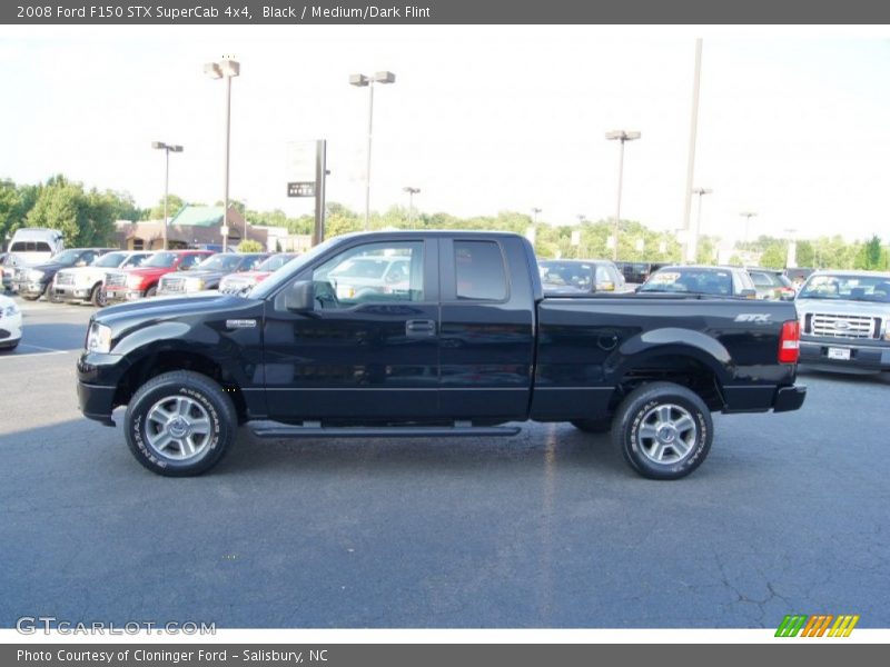 Black / Medium/Dark Flint 2008 Ford F150 STX SuperCab 4x4