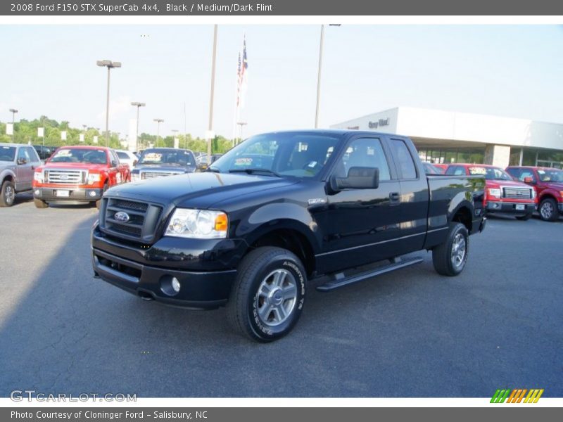 Black / Medium/Dark Flint 2008 Ford F150 STX SuperCab 4x4