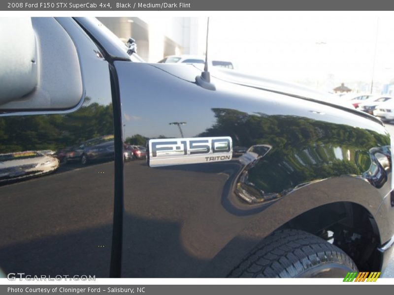 Black / Medium/Dark Flint 2008 Ford F150 STX SuperCab 4x4