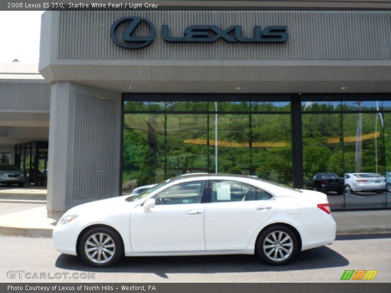 Starfire White Pearl / Light Gray 2008 Lexus ES 350