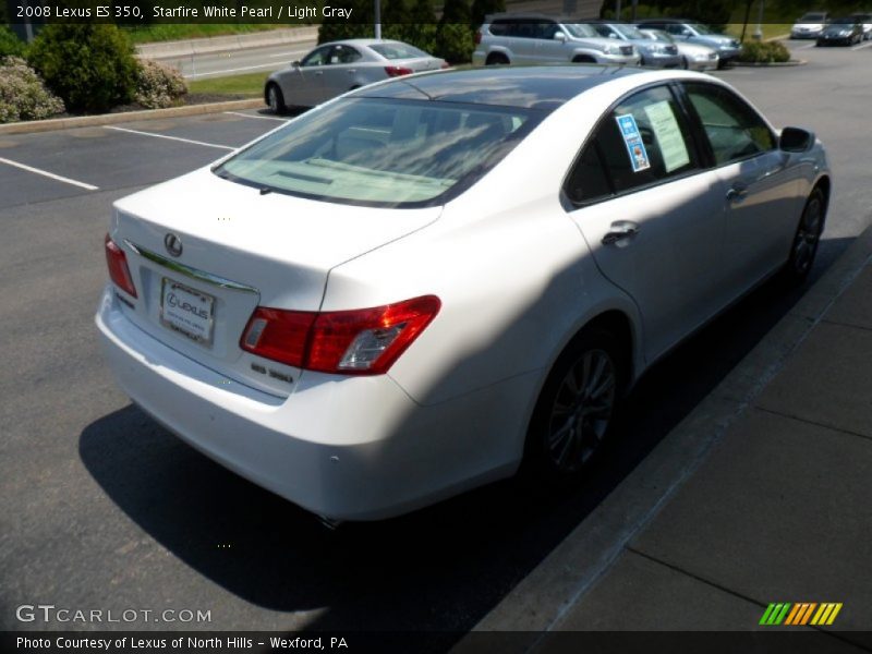 Starfire White Pearl / Light Gray 2008 Lexus ES 350