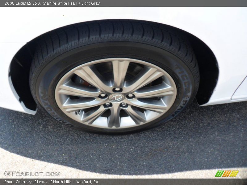 Starfire White Pearl / Light Gray 2008 Lexus ES 350