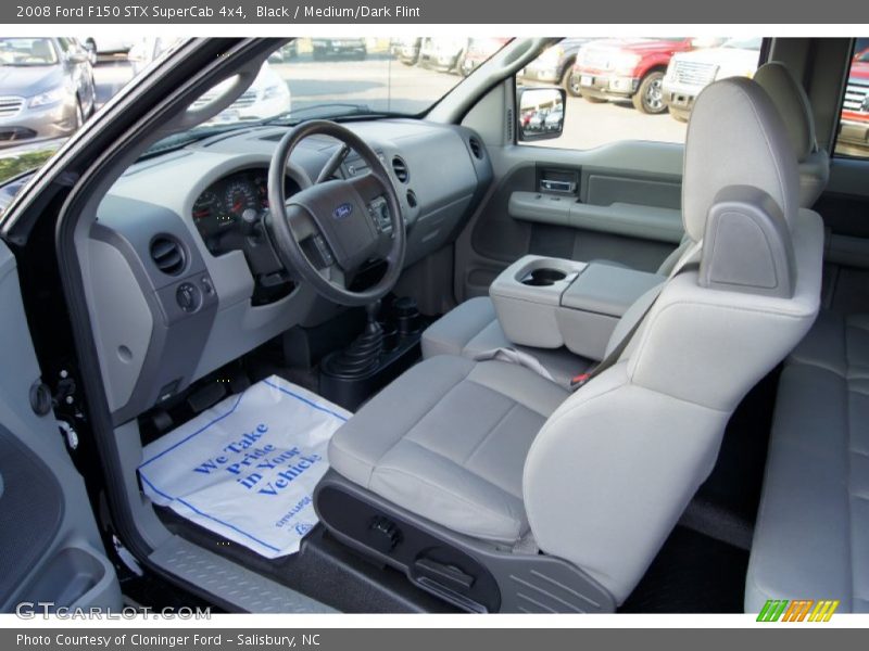 Black / Medium/Dark Flint 2008 Ford F150 STX SuperCab 4x4