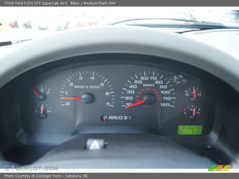 Black / Medium/Dark Flint 2008 Ford F150 STX SuperCab 4x4
