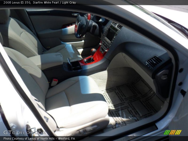 Starfire White Pearl / Light Gray 2008 Lexus ES 350