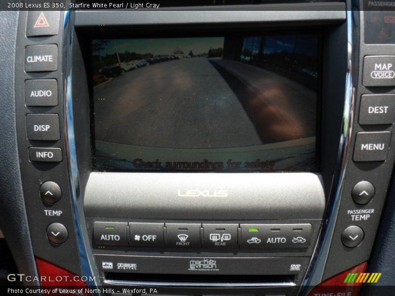 Starfire White Pearl / Light Gray 2008 Lexus ES 350