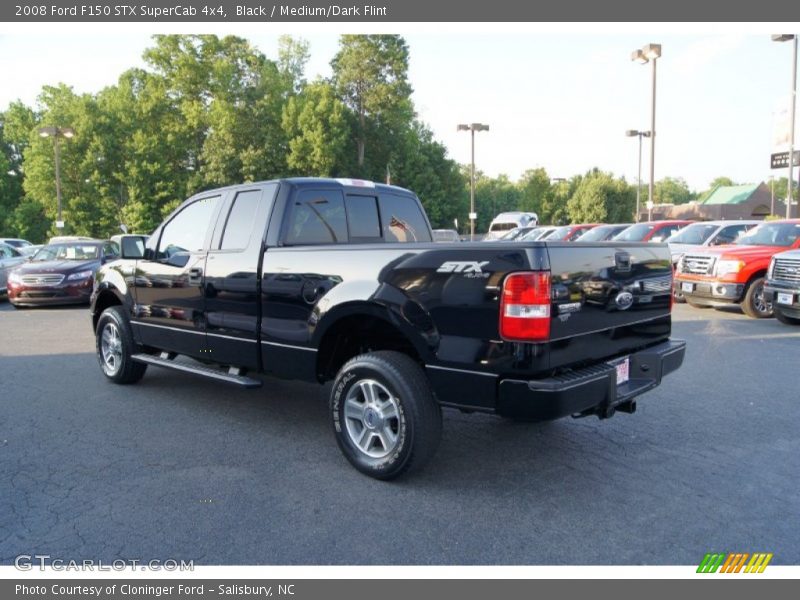 Black / Medium/Dark Flint 2008 Ford F150 STX SuperCab 4x4