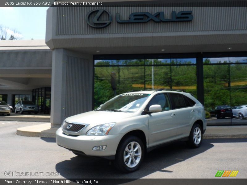 Bamboo Pearl / Parchment 2009 Lexus RX 350 AWD