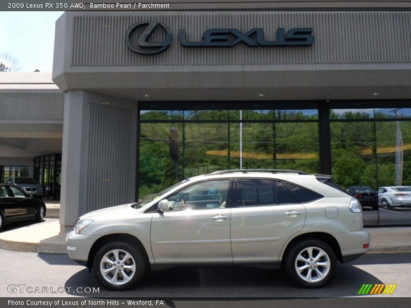 Bamboo Pearl / Parchment 2009 Lexus RX 350 AWD