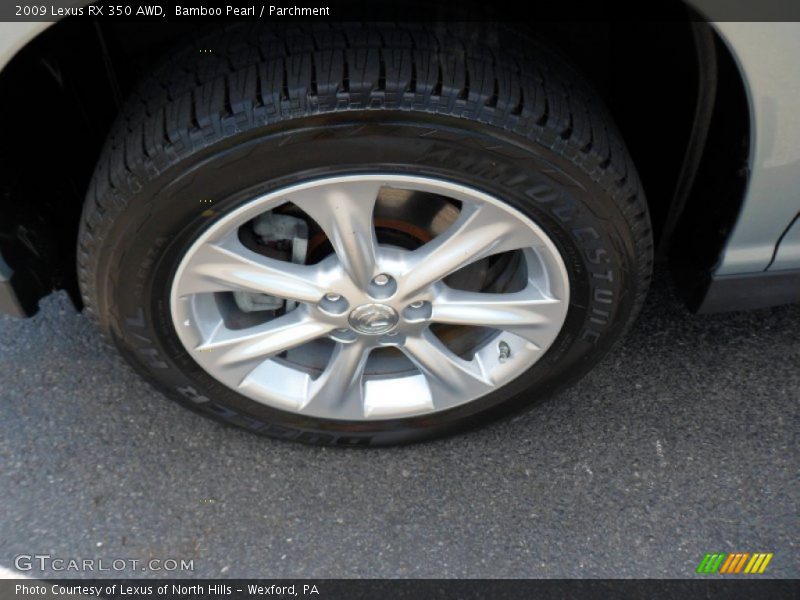 Bamboo Pearl / Parchment 2009 Lexus RX 350 AWD